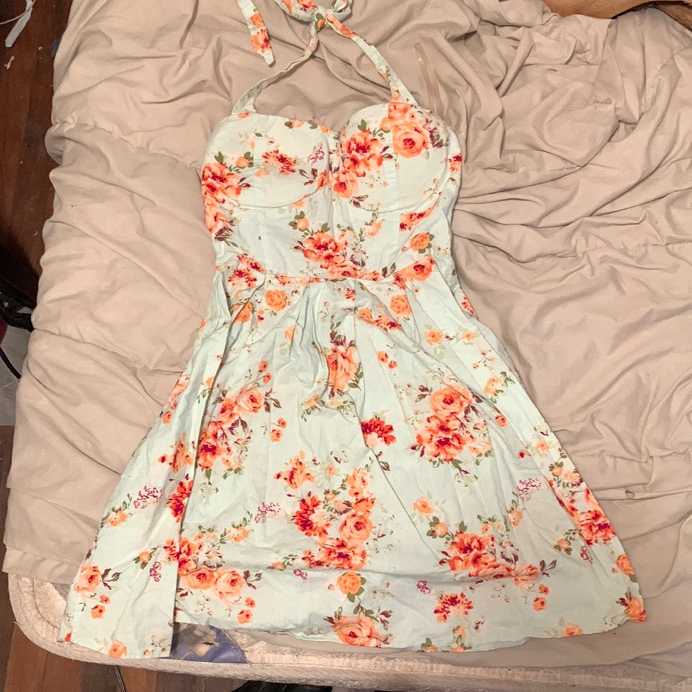 Blue floral no boundaries dress